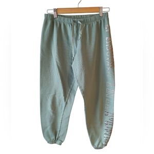 Victoria's Secret PINK Sweatpants in Seafoam Green with Rhinestones Size Medium